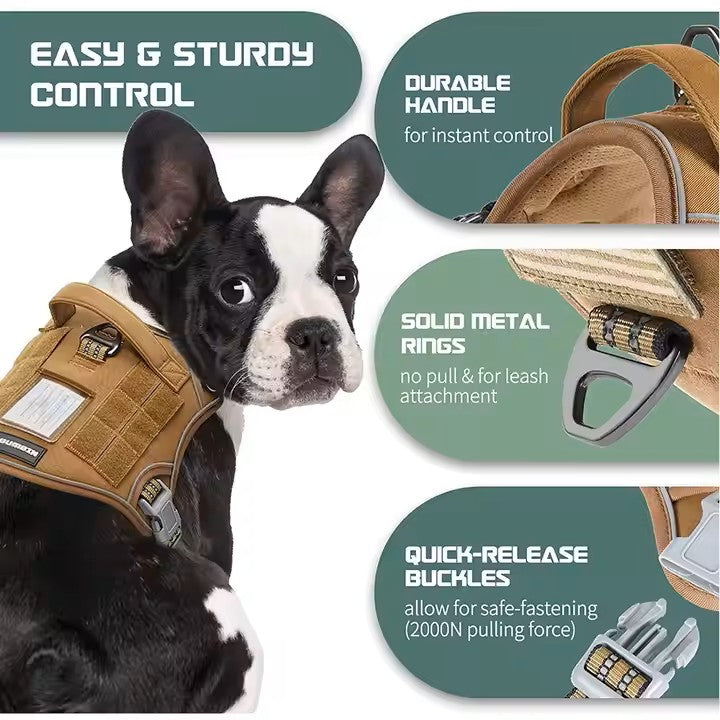 Tactical Dog Harness – Built for Control, Comfort & Adventure!