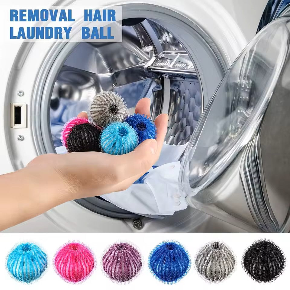 6pcs Reusable Pet Hair Remover Balls – The Ultimate Lint & Fur Catcher for Laundry!