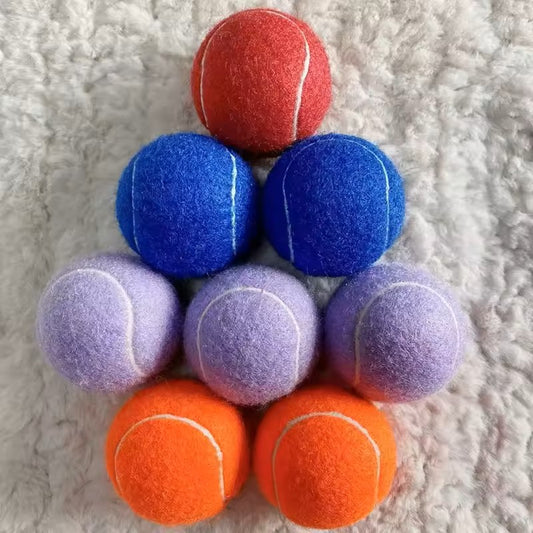Durable Tennis Ball Chew Toys for Dogs – 12-Pack