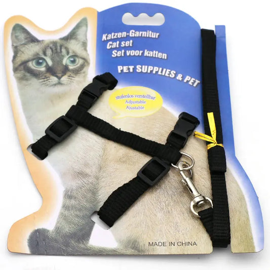 Small Cat Harness, Leash Set – Perfect for Safe Outdoor Adventures!